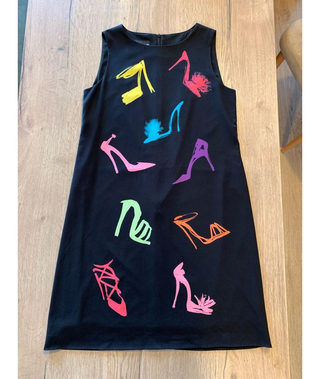 MOSCHINO Черное полиэстеровое коктейльное платье, фото 7