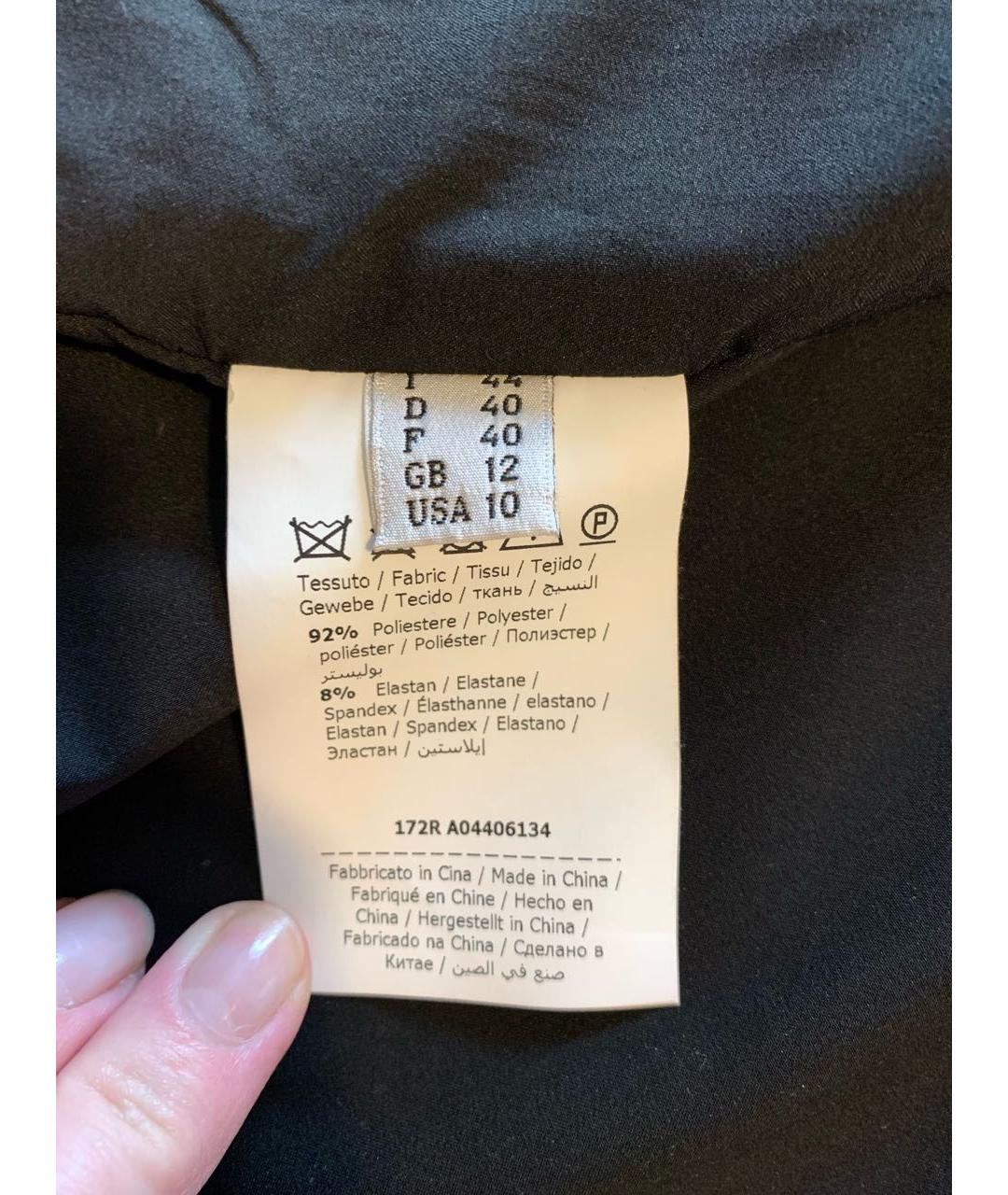 MOSCHINO Черное полиэстеровое коктейльное платье, фото 4