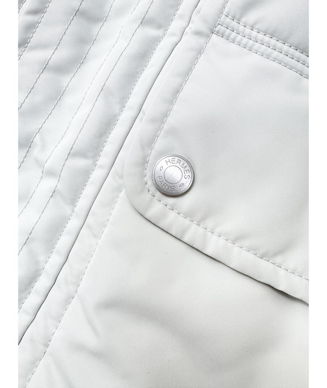 HERMES Серое пальто, фото 4