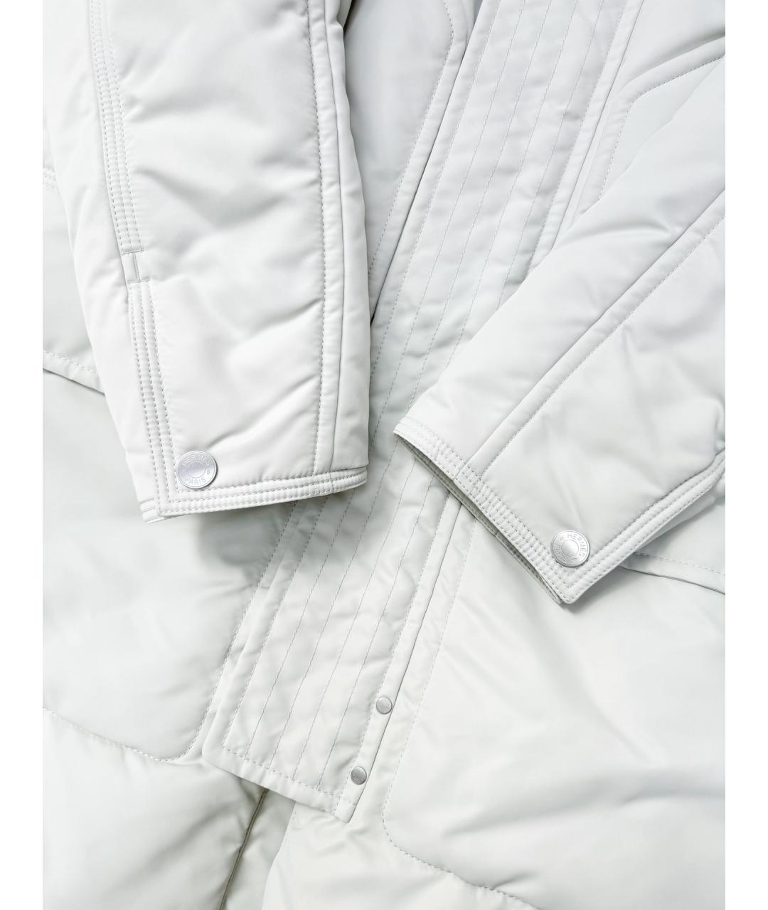 HERMES Серое пальто, фото 8