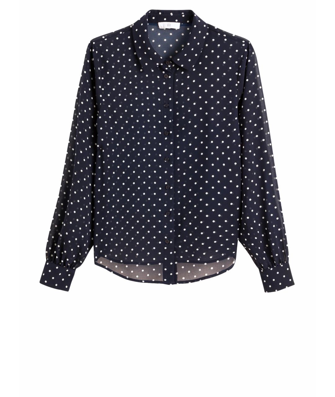 MIU MIU Синяя шелковая блузы, фото 1