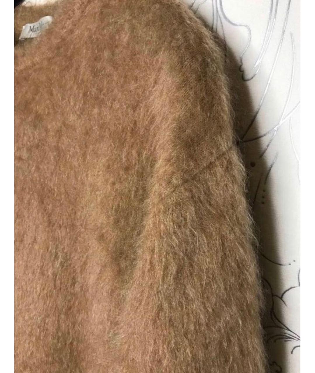 MAX MARA Коричневое шерстяное повседневное платье, фото 5