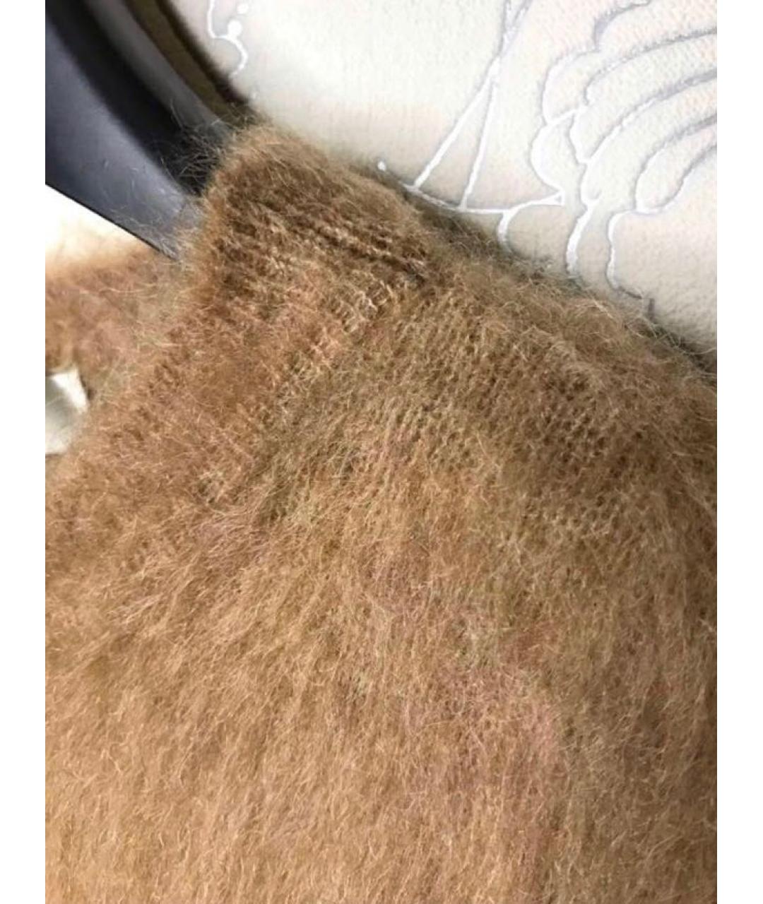 MAX MARA Коричневое шерстяное повседневное платье, фото 8