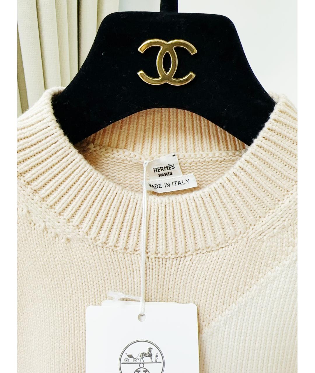 HERMES Бежевая хлопковая жилетка, фото 6