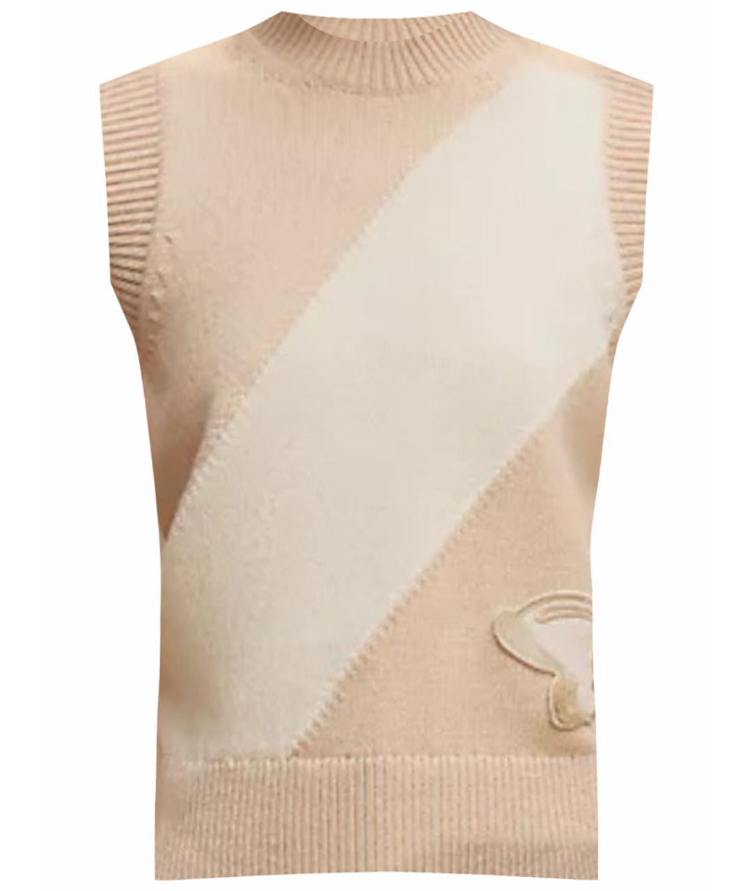 HERMES Бежевая хлопковая жилетка, фото 1