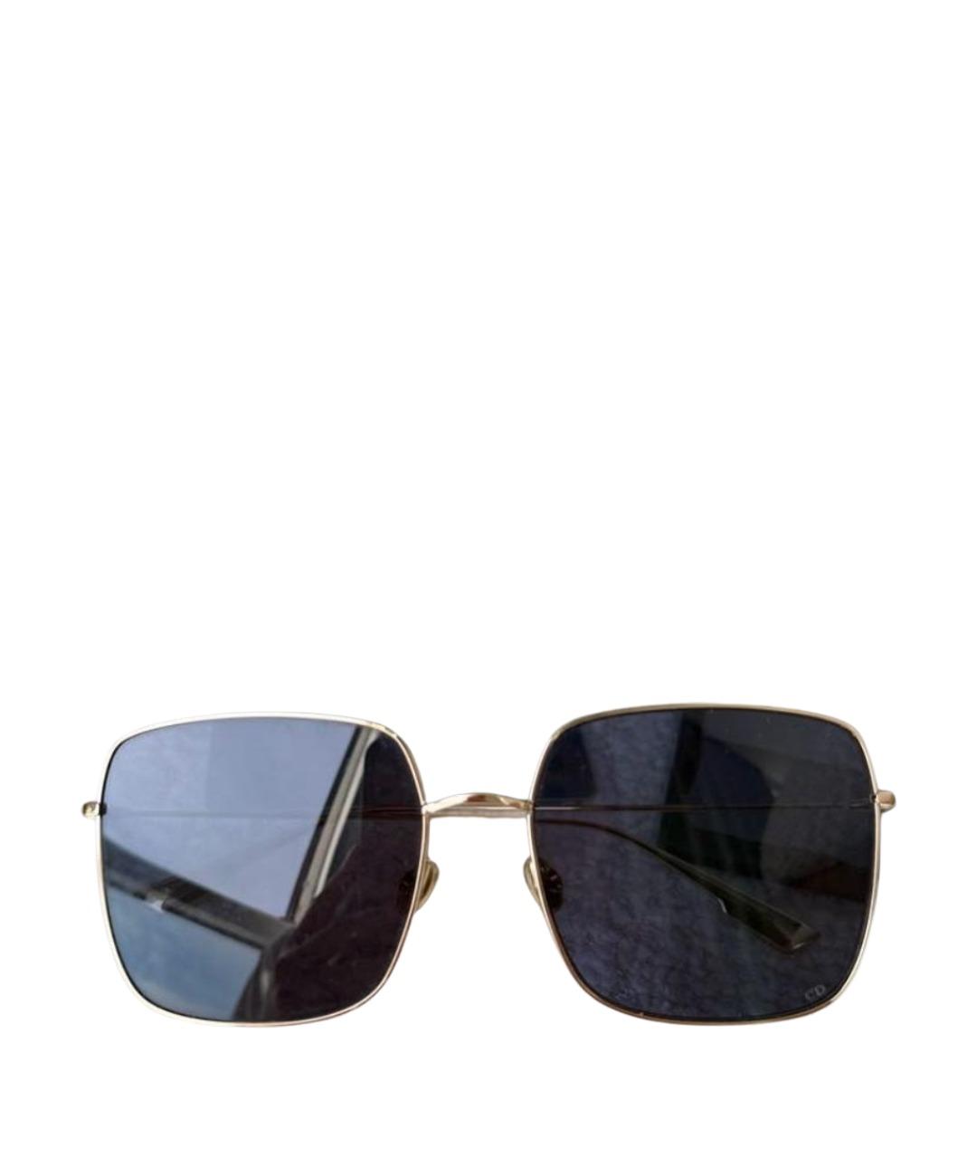 CHRISTIAN DIOR Черные металлические солнцезащитные очки, фото 1