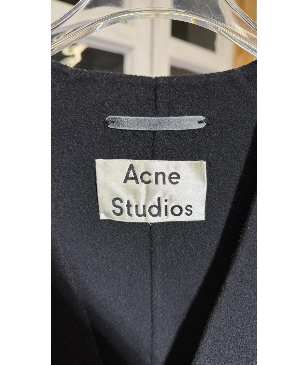 ACNE STUDIOS Черное кашемировое пальто, фото 3