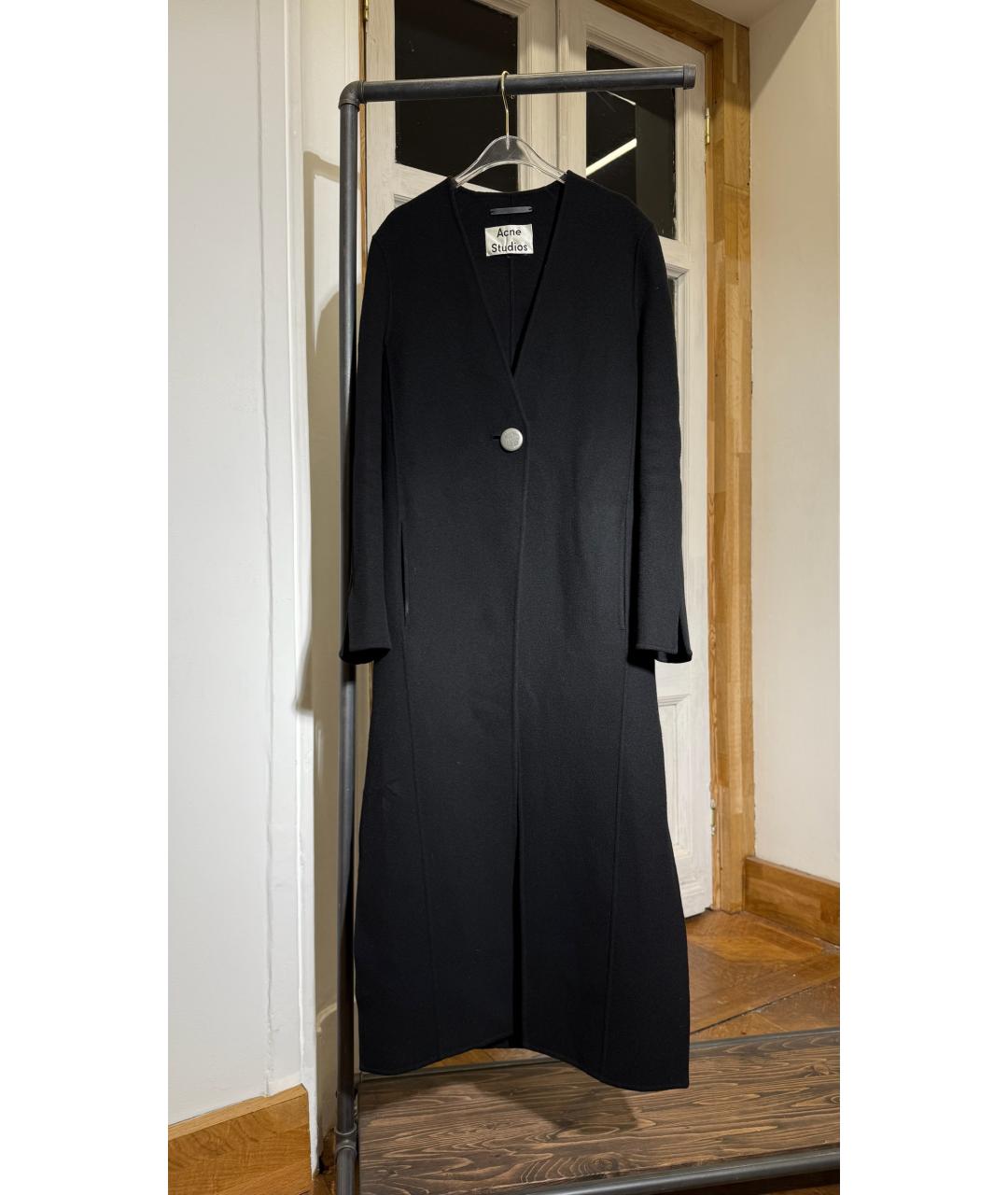 ACNE STUDIOS Черное кашемировое пальто, фото 5