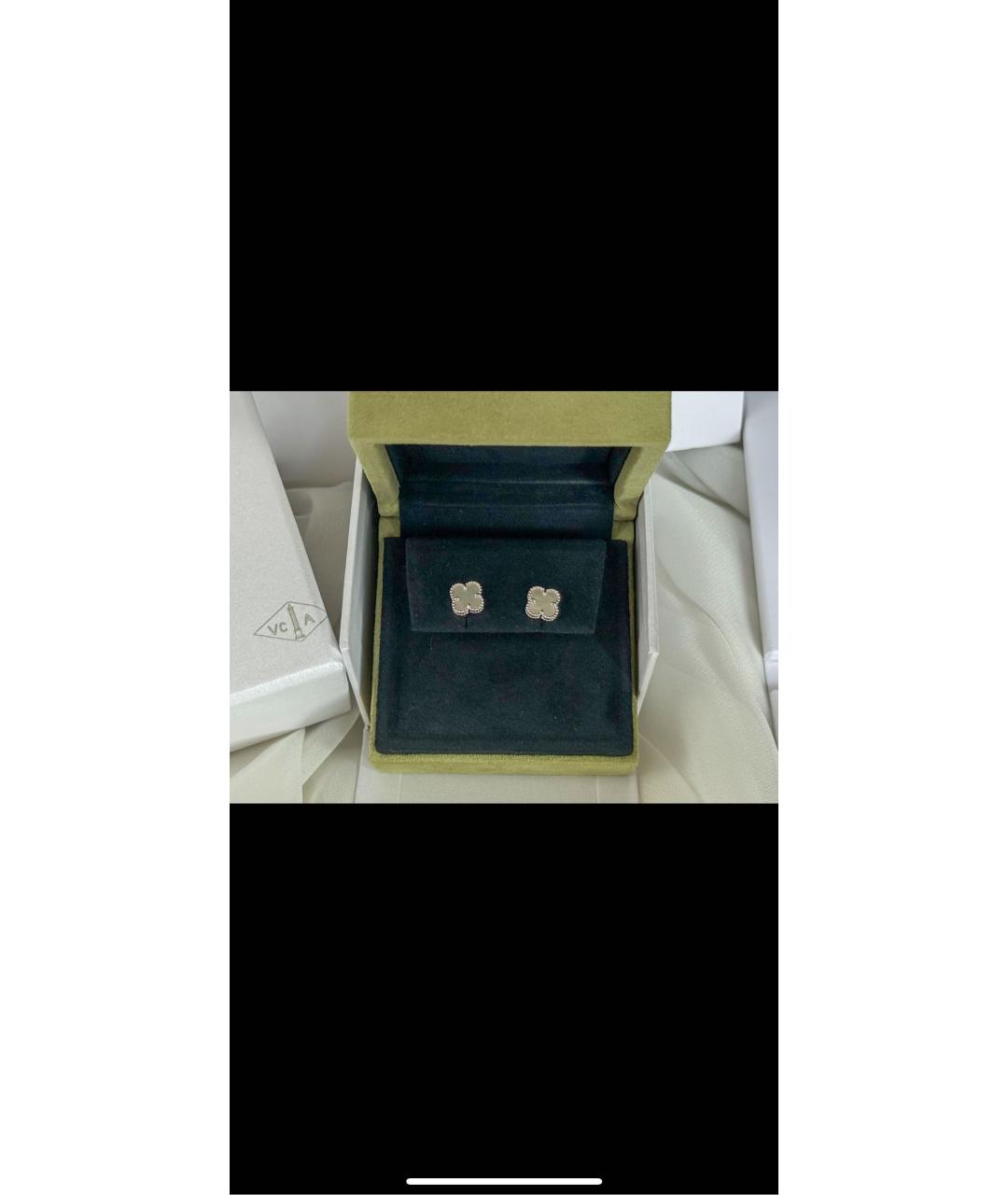 VAN CLEEF & ARPELS Белые серьги из белого золота, фото 5