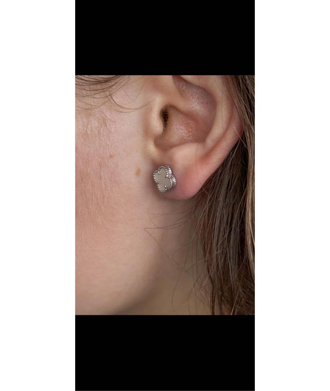 VAN CLEEF & ARPELS Белые серьги из белого золота, фото 4