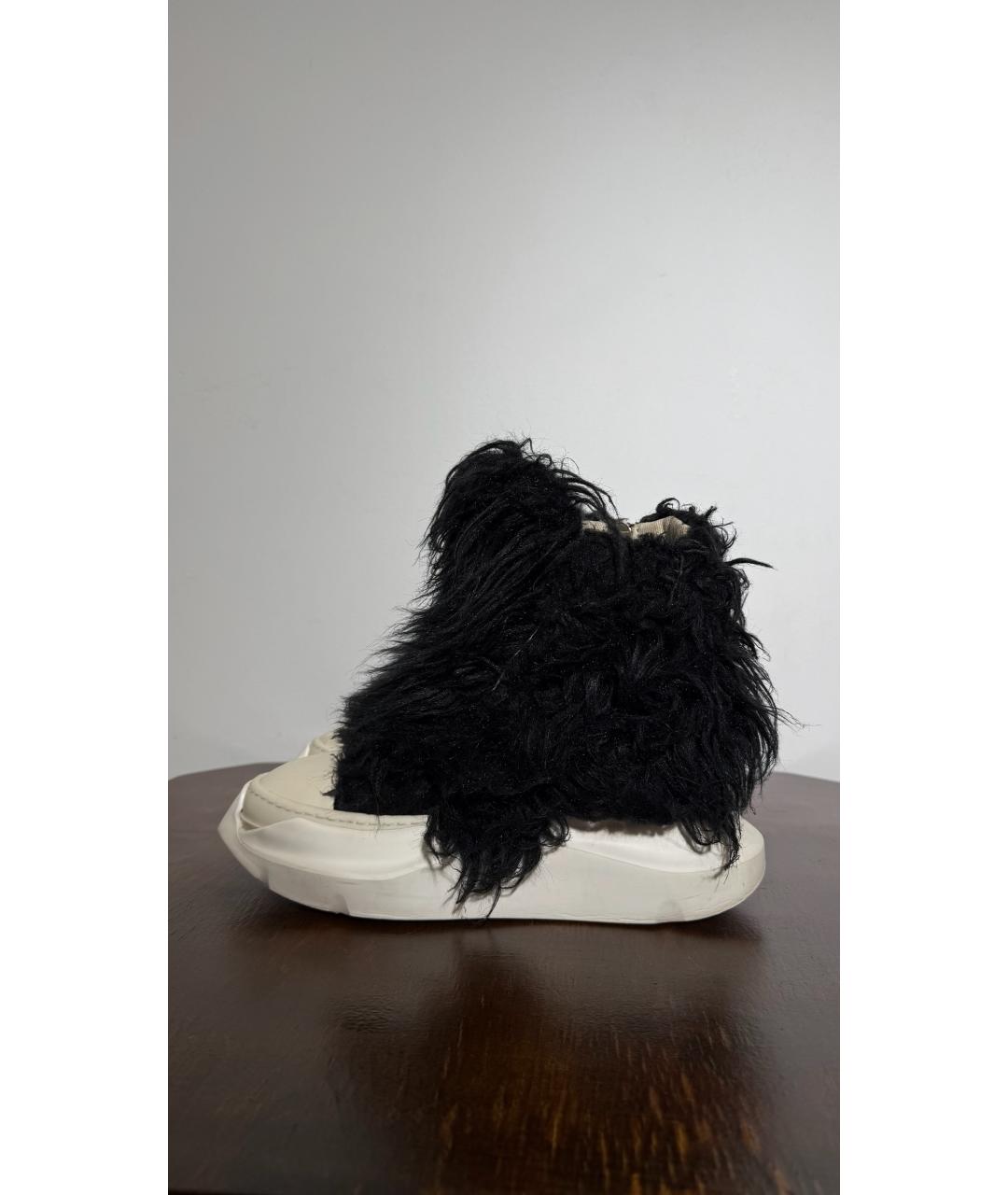 RICK OWENS DRKSHDW Черные текстильные кроссовки, фото 5