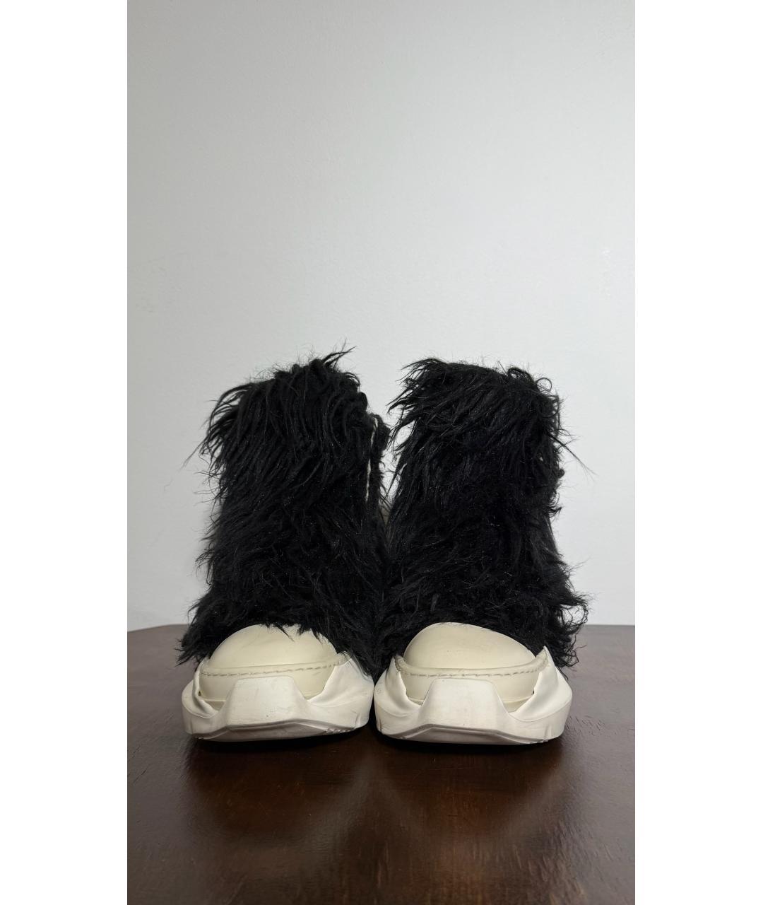 RICK OWENS DRKSHDW Черные текстильные кроссовки, фото 2