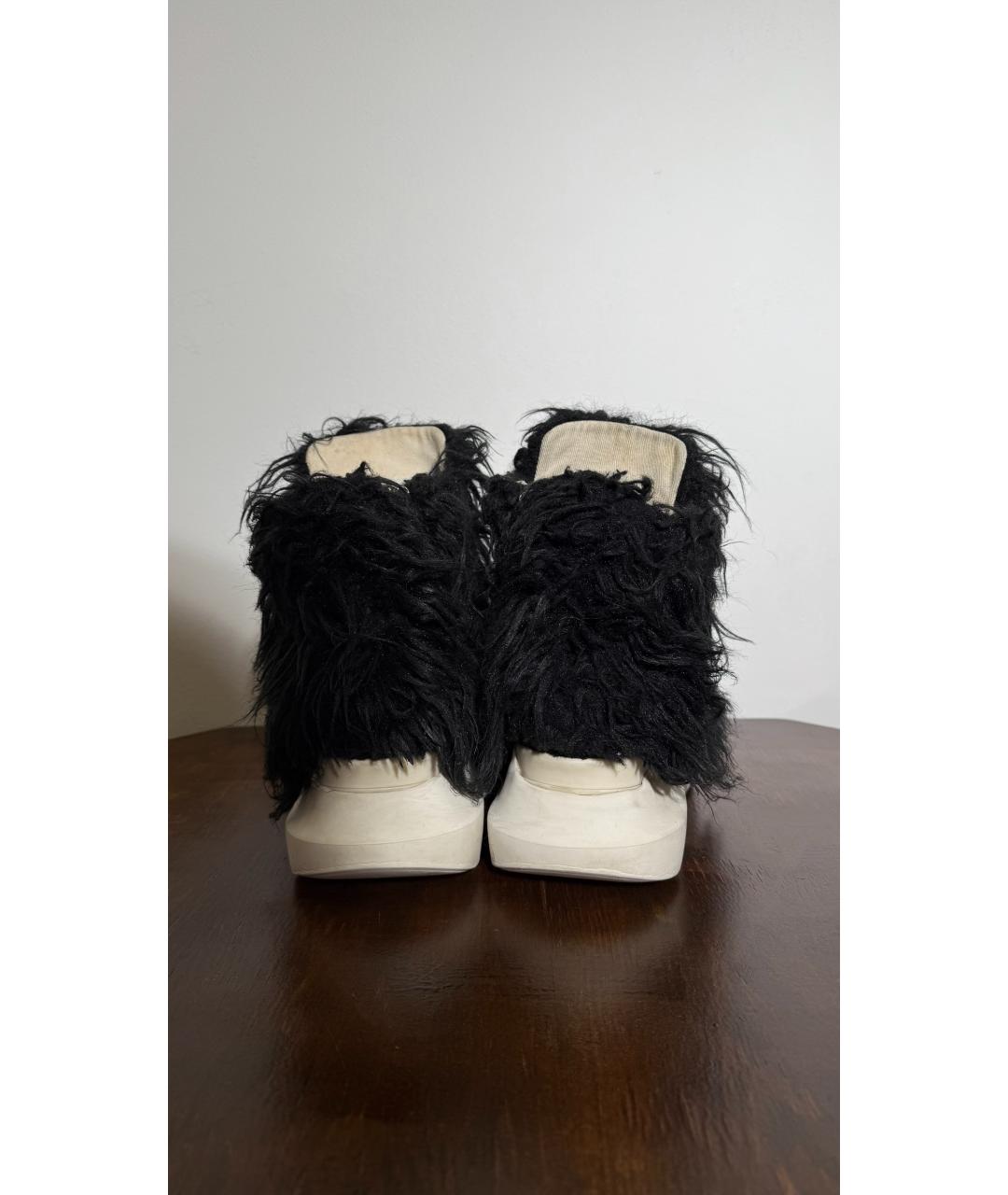 RICK OWENS DRKSHDW Черные текстильные кроссовки, фото 3