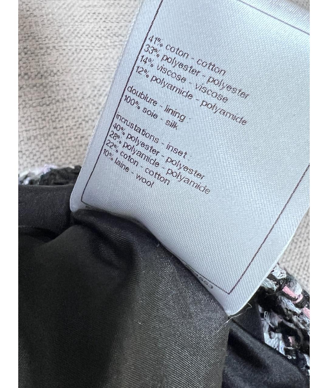 CHANEL Серая твидовая юбка мини, фото 7