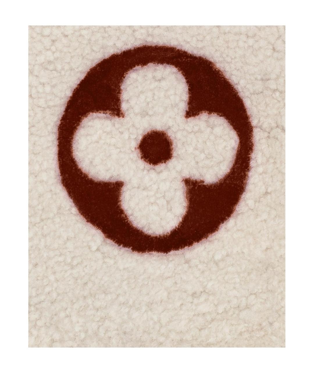 LOUIS VUITTON Бежевый кашемировый шарф, фото 2