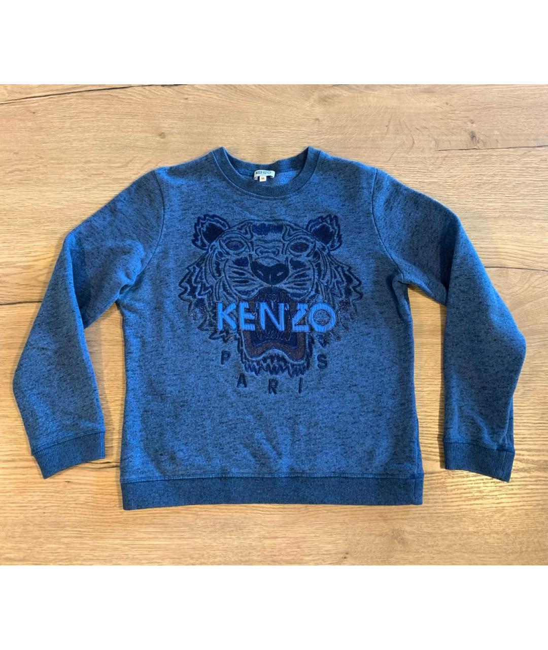 KENZO Синий хлопковый джемпер / свитер, фото 9