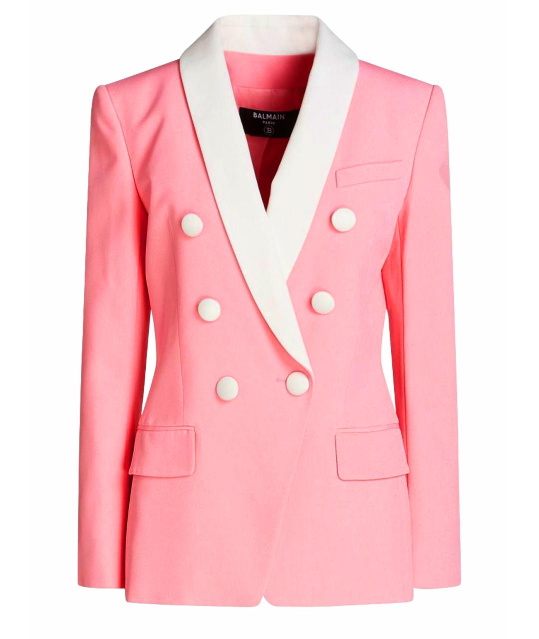 BALMAIN Розовый жакет/пиджак, фото 1