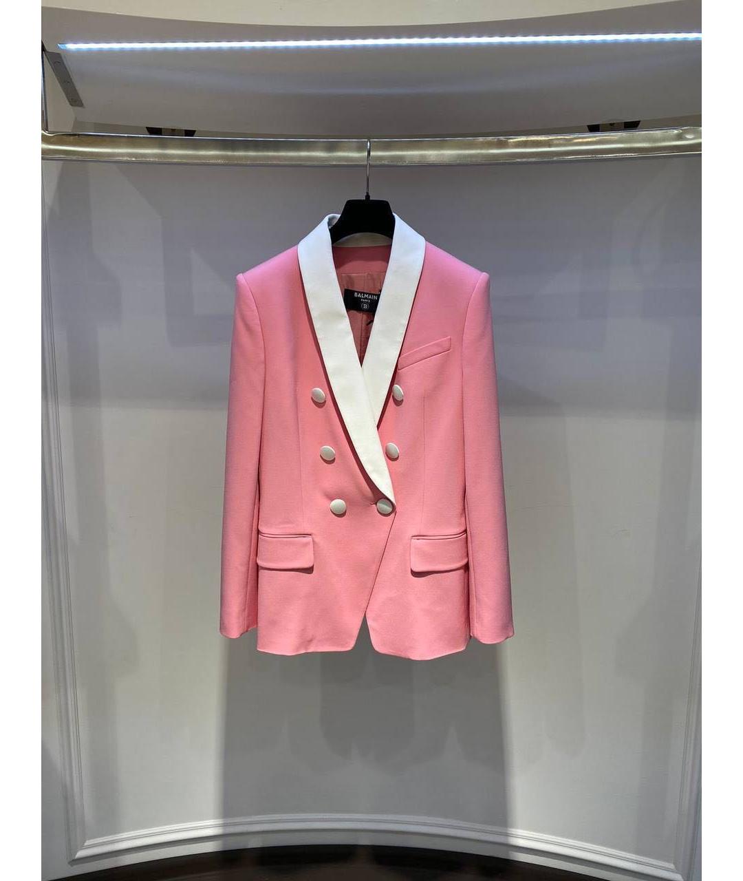 BALMAIN Розовый жакет/пиджак, фото 3