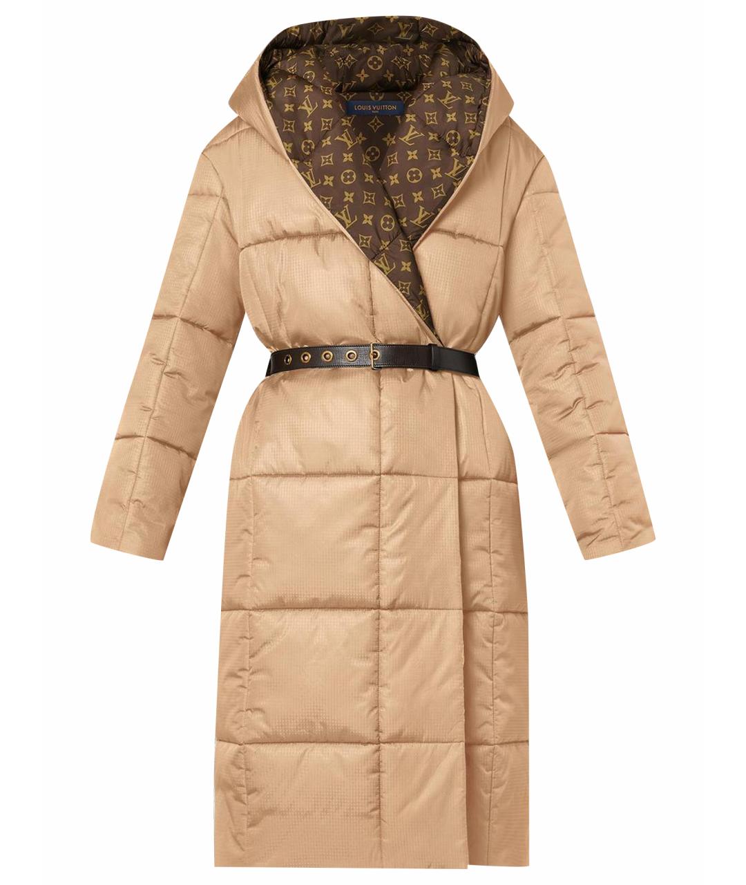LOUIS VUITTON Бежевый полиамидовый пуховик, фото 1