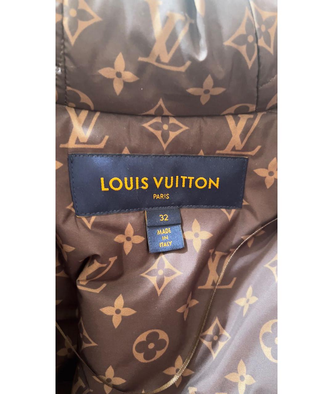 LOUIS VUITTON Бежевый полиамидовый пуховик, фото 3