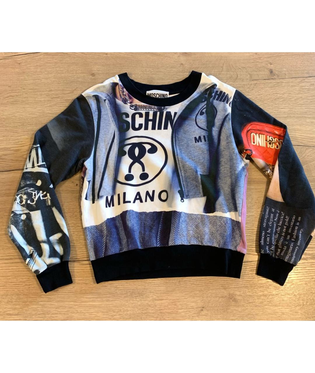 MOSCHINO Мульти хлопковый джемпер / свитер, фото 9