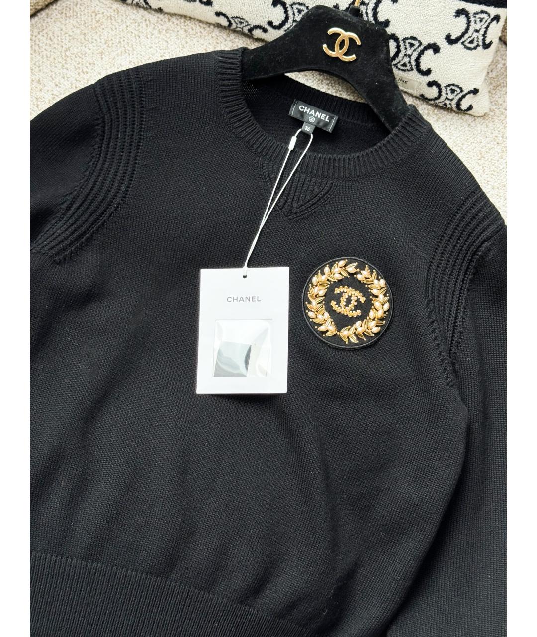 CHANEL Черный джемпер / свитер, фото 3