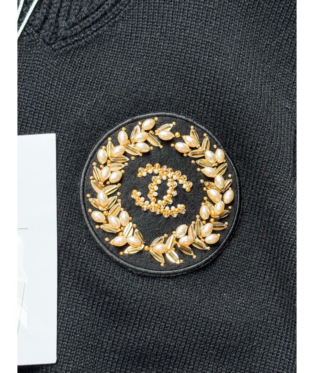 CHANEL Черный джемпер / свитер, фото 4