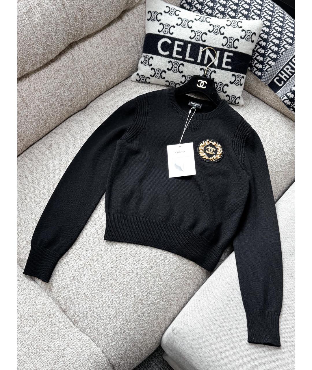 CHANEL Черный джемпер / свитер, фото 8