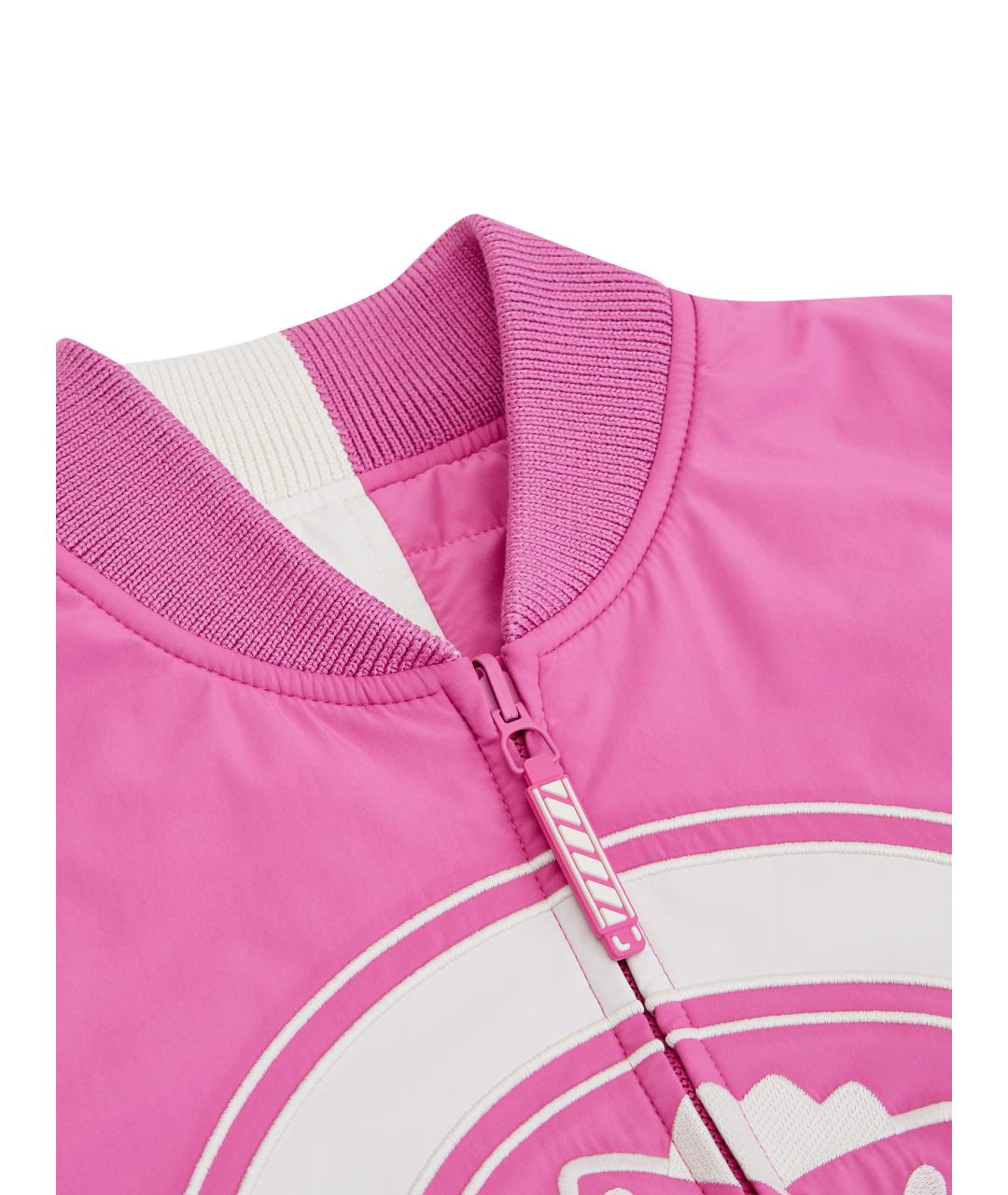 HERMES Розовая полиэстеровая куртка, фото 7