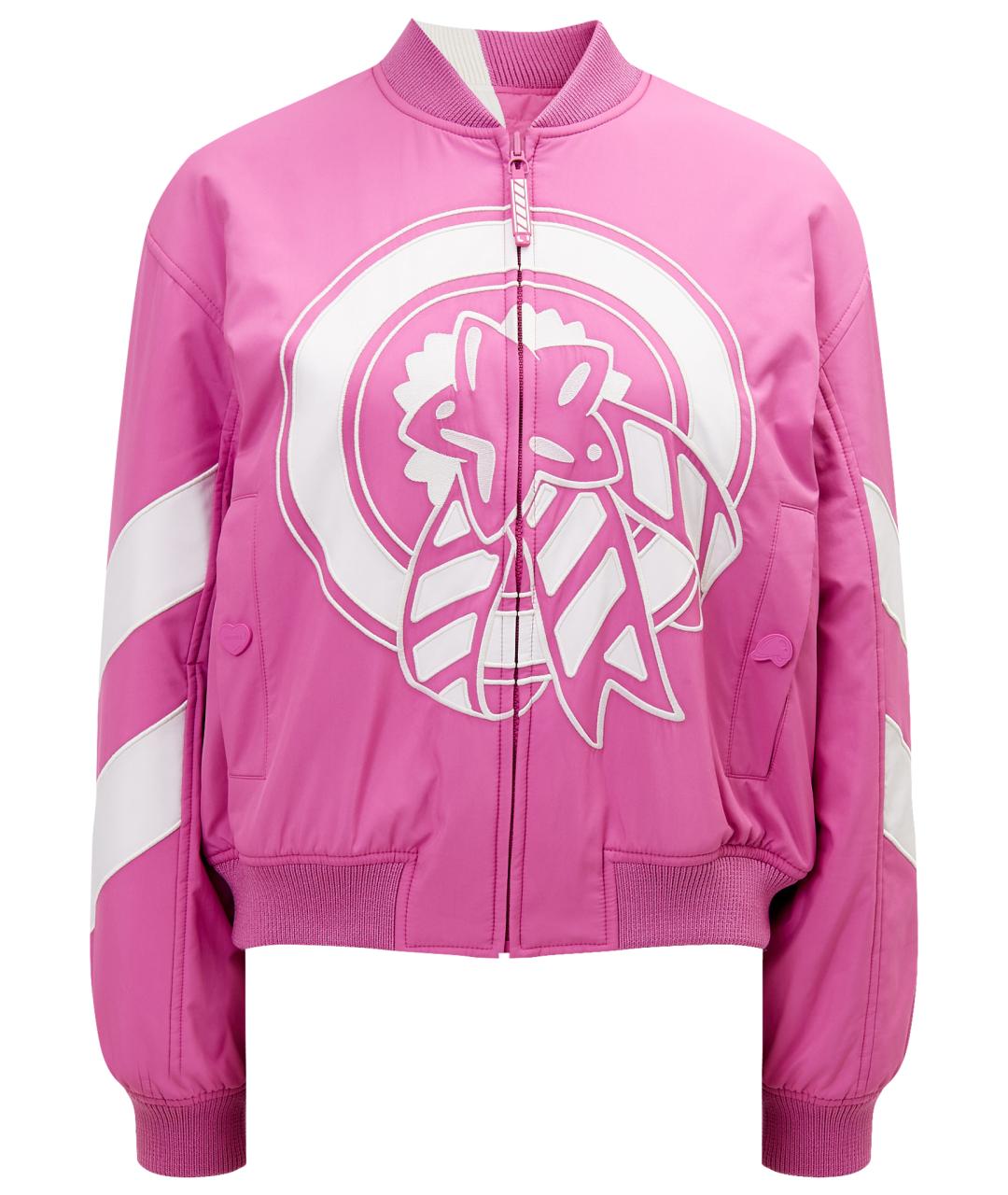 HERMES Розовая полиэстеровая куртка, фото 1