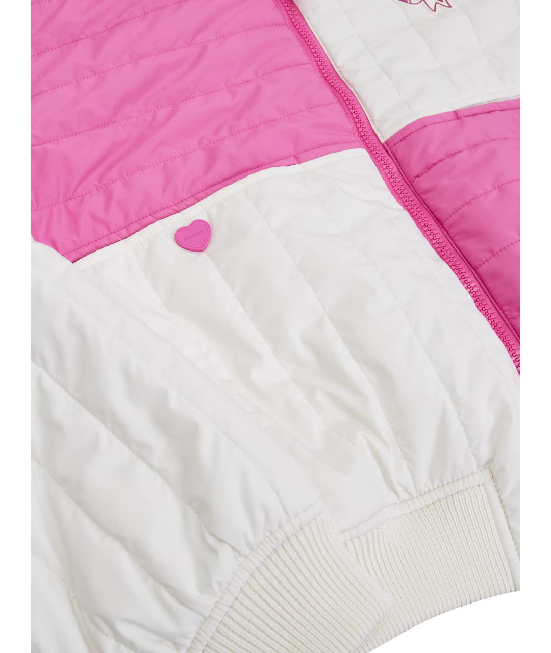 HERMES Розовая полиэстеровая куртка, фото 6