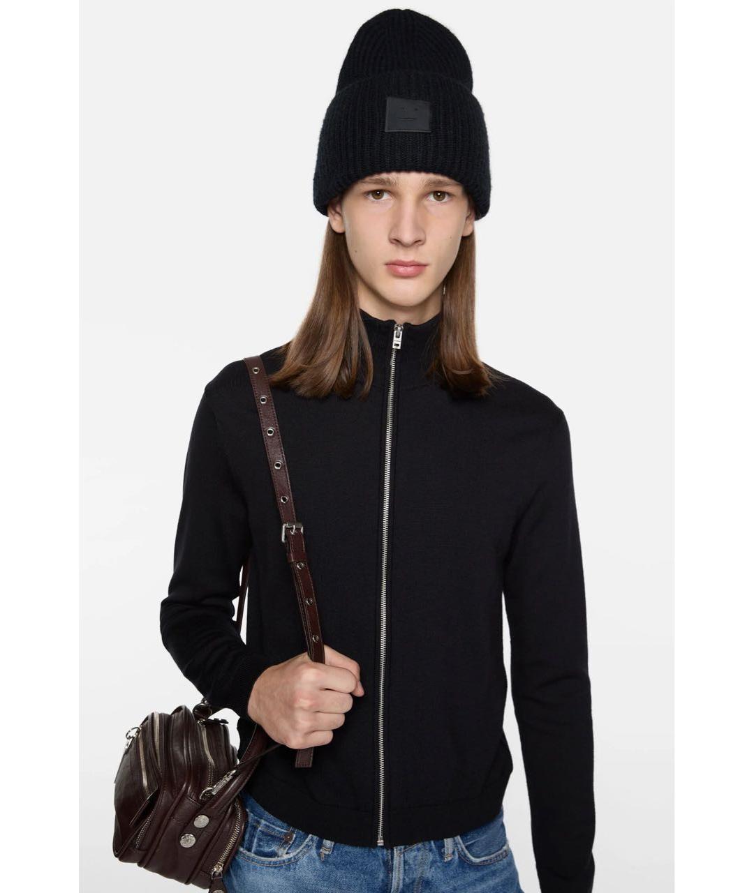 ACNE STUDIOS Черная шерстяная шапка, фото 3