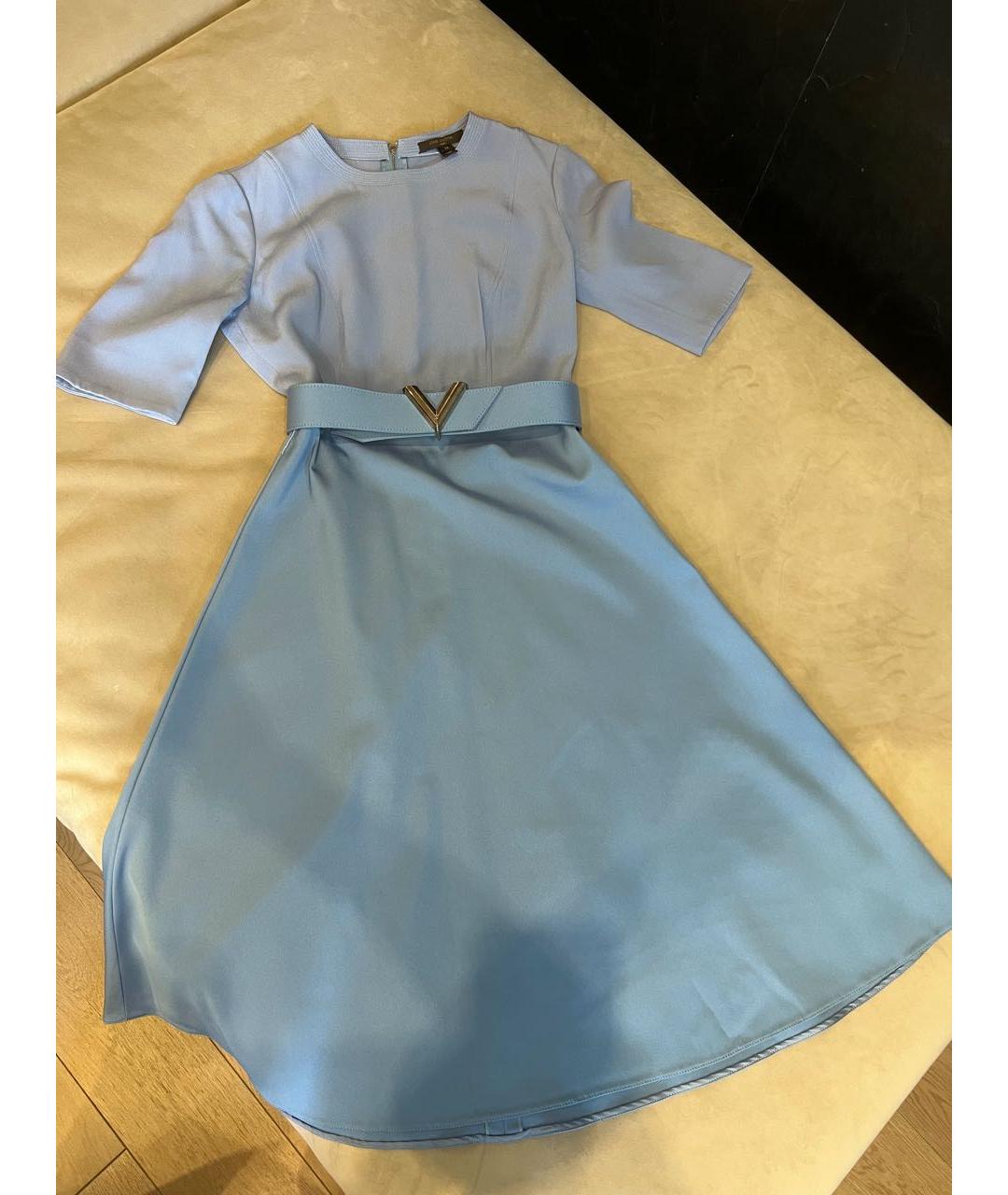 LOUIS VUITTON Голубое коктейльное платье, фото 5