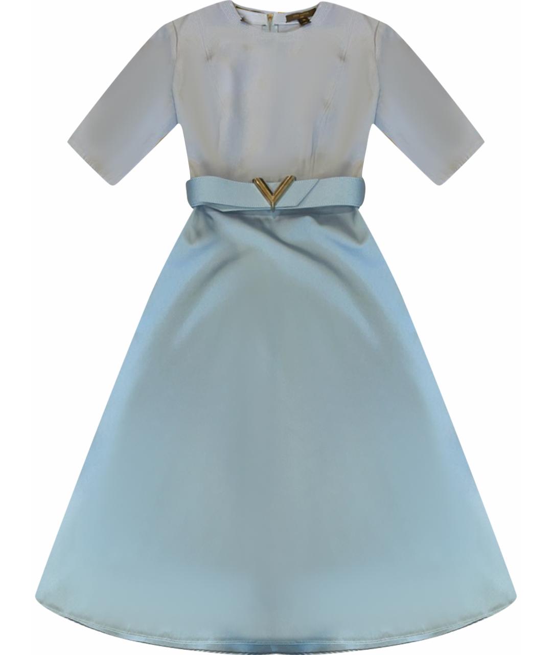 LOUIS VUITTON Голубое коктейльное платье, фото 1