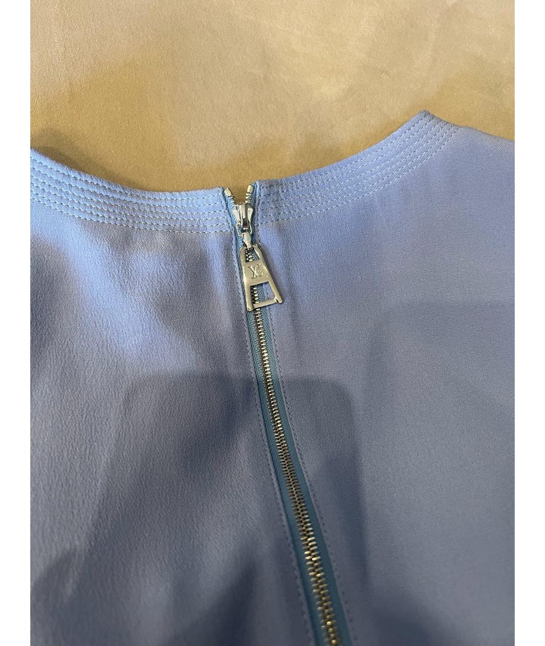 LOUIS VUITTON Голубое коктейльное платье, фото 3