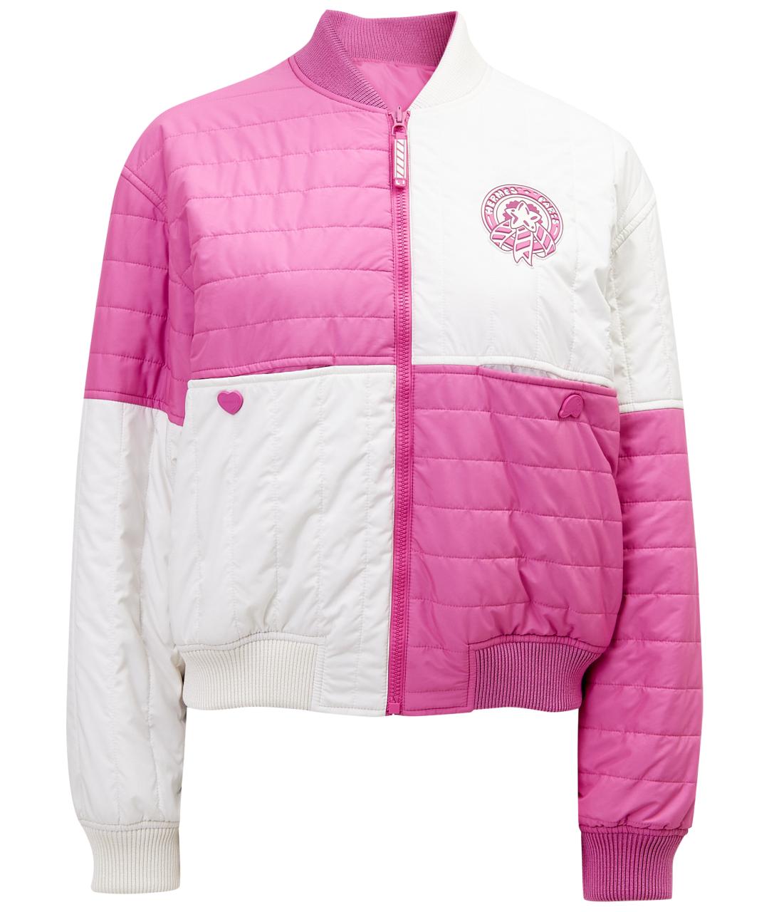 HERMES Розовая полиэстеровая куртка, фото 1