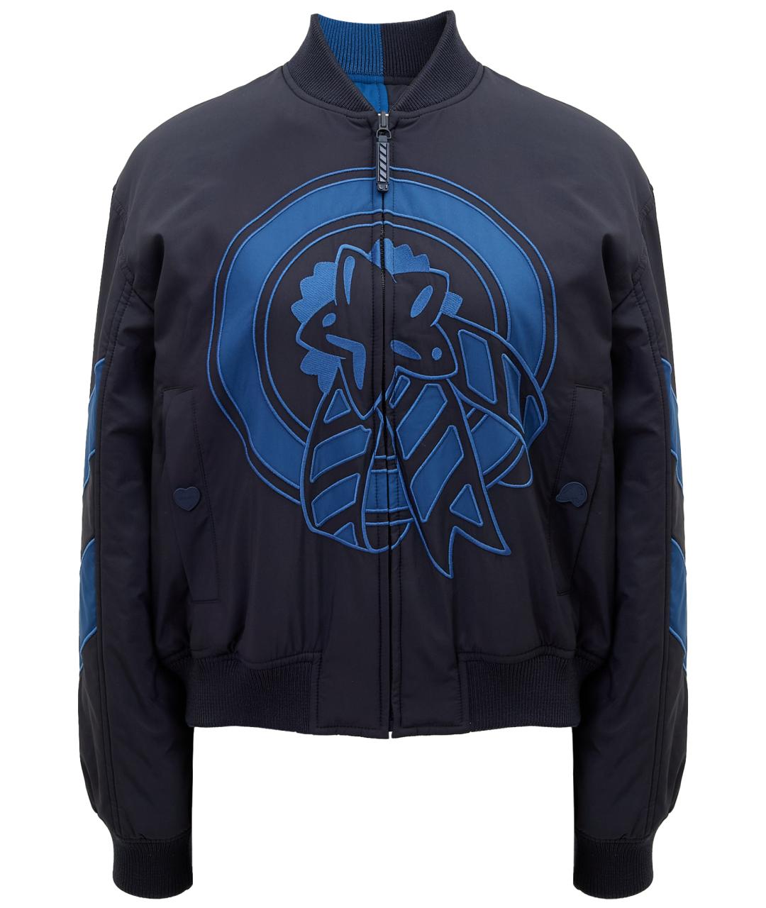 HERMES Синяя полиэстеровая куртка, фото 6