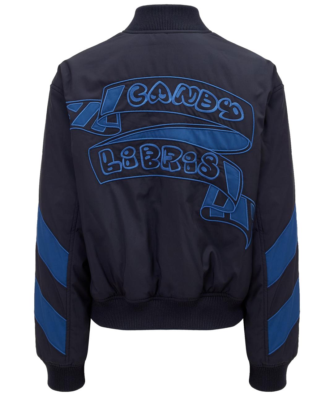 HERMES Синяя полиэстеровая куртка, фото 5