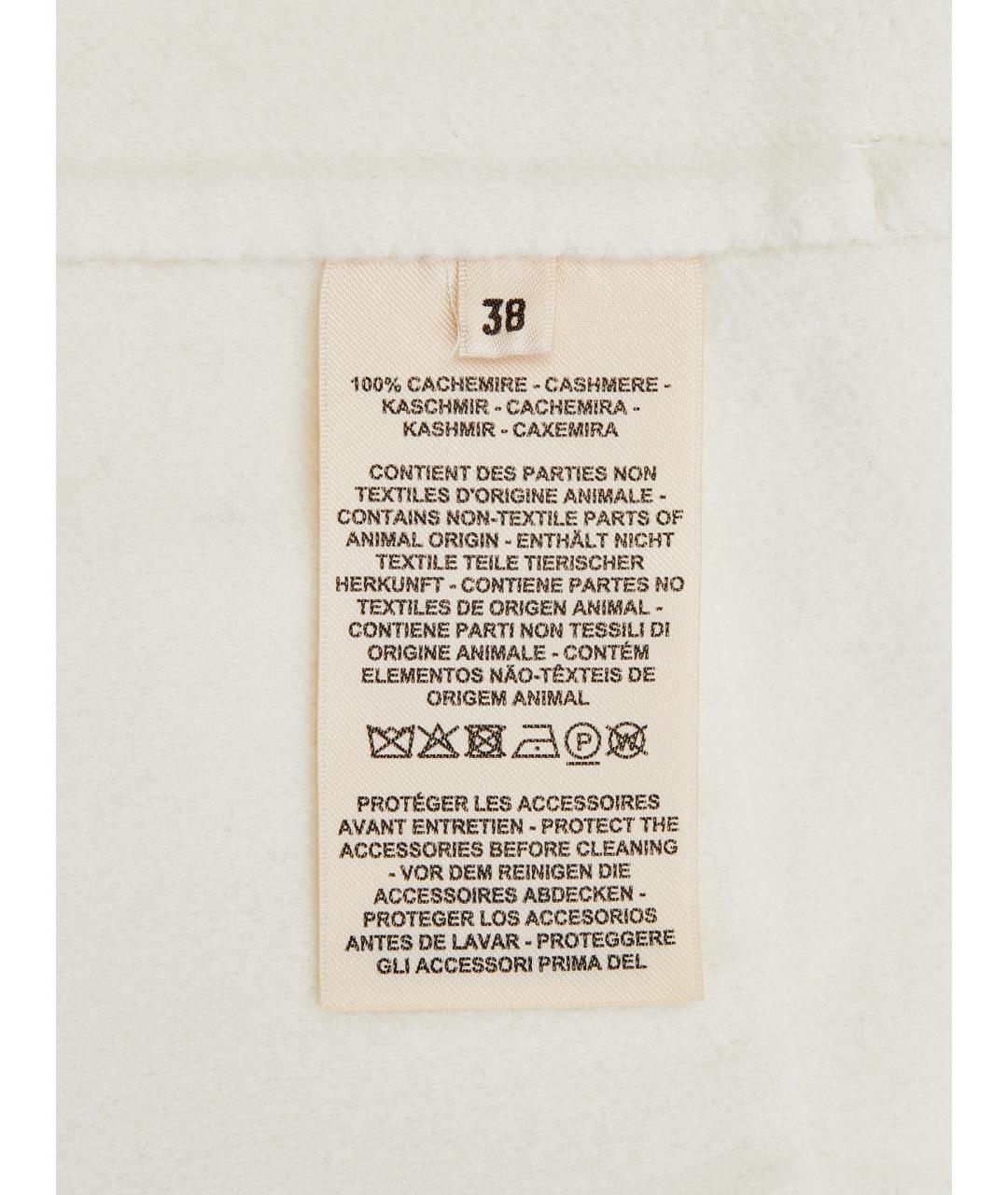 HERMES Белое кашемировое пальто, фото 2