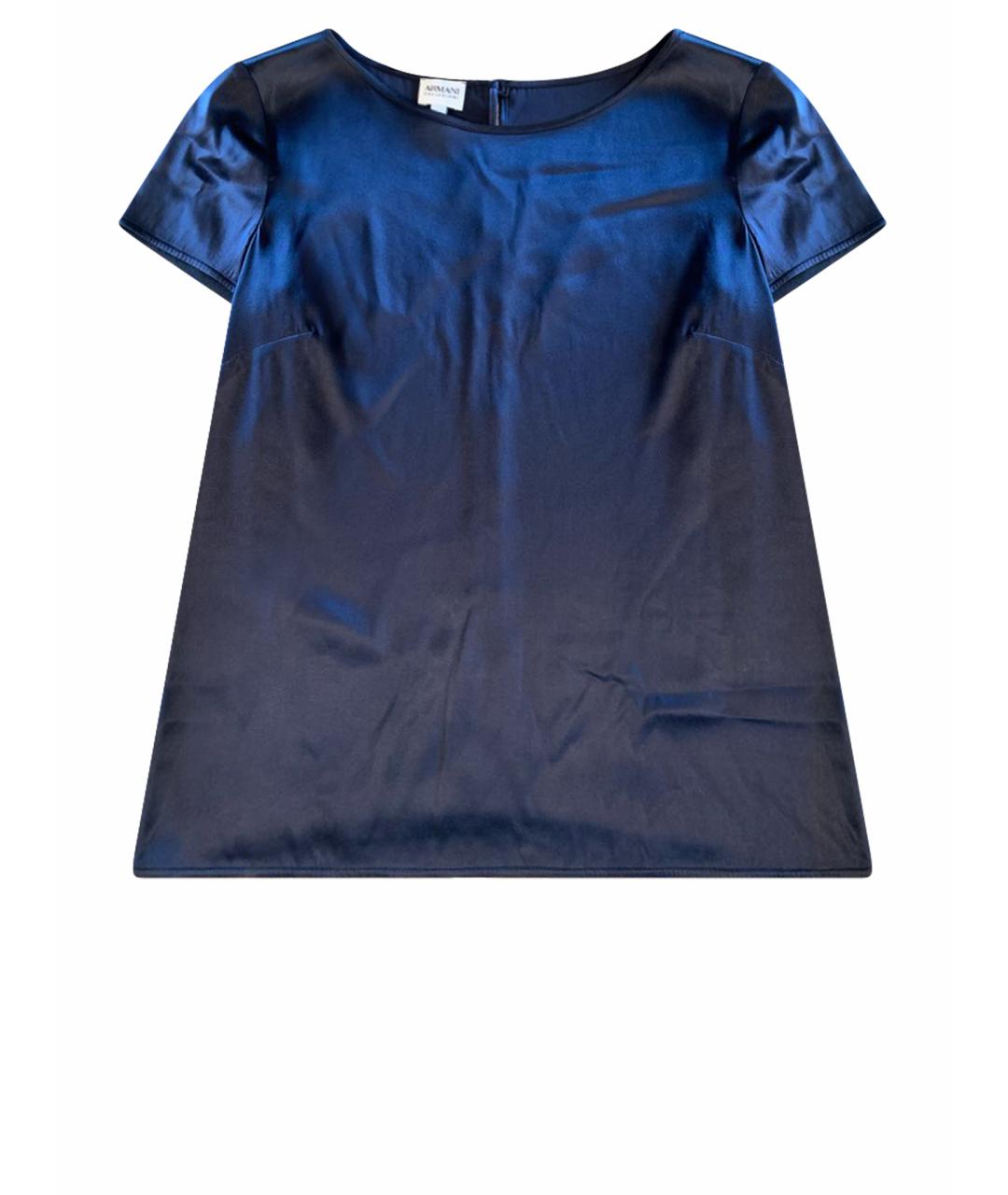 ARMANI COLLEZIONI Черная шелковая блузы, фото 1