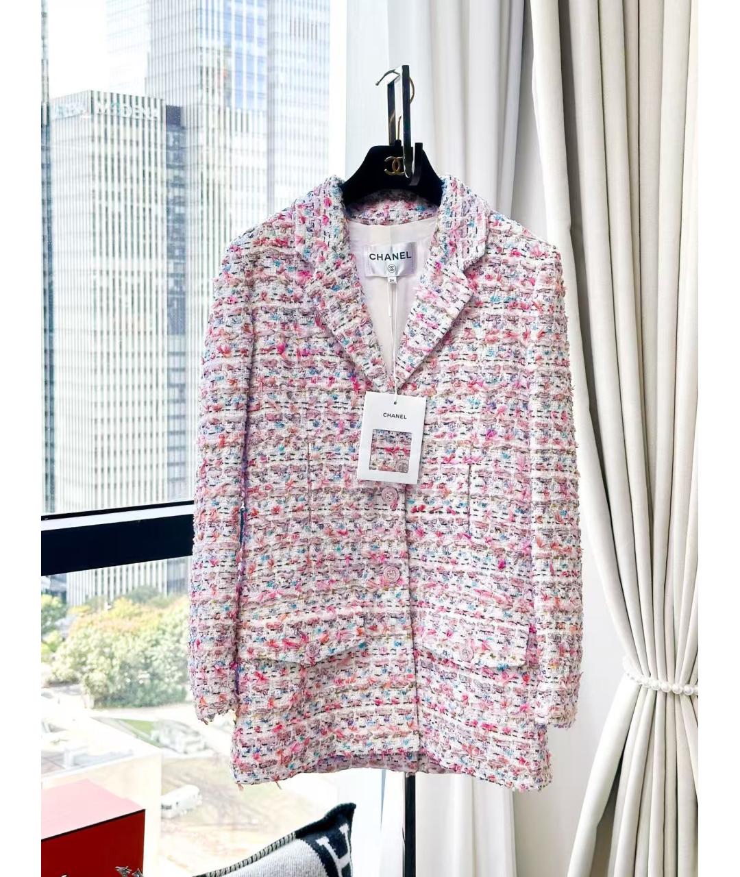 CHANEL Розовое пальто, фото 8