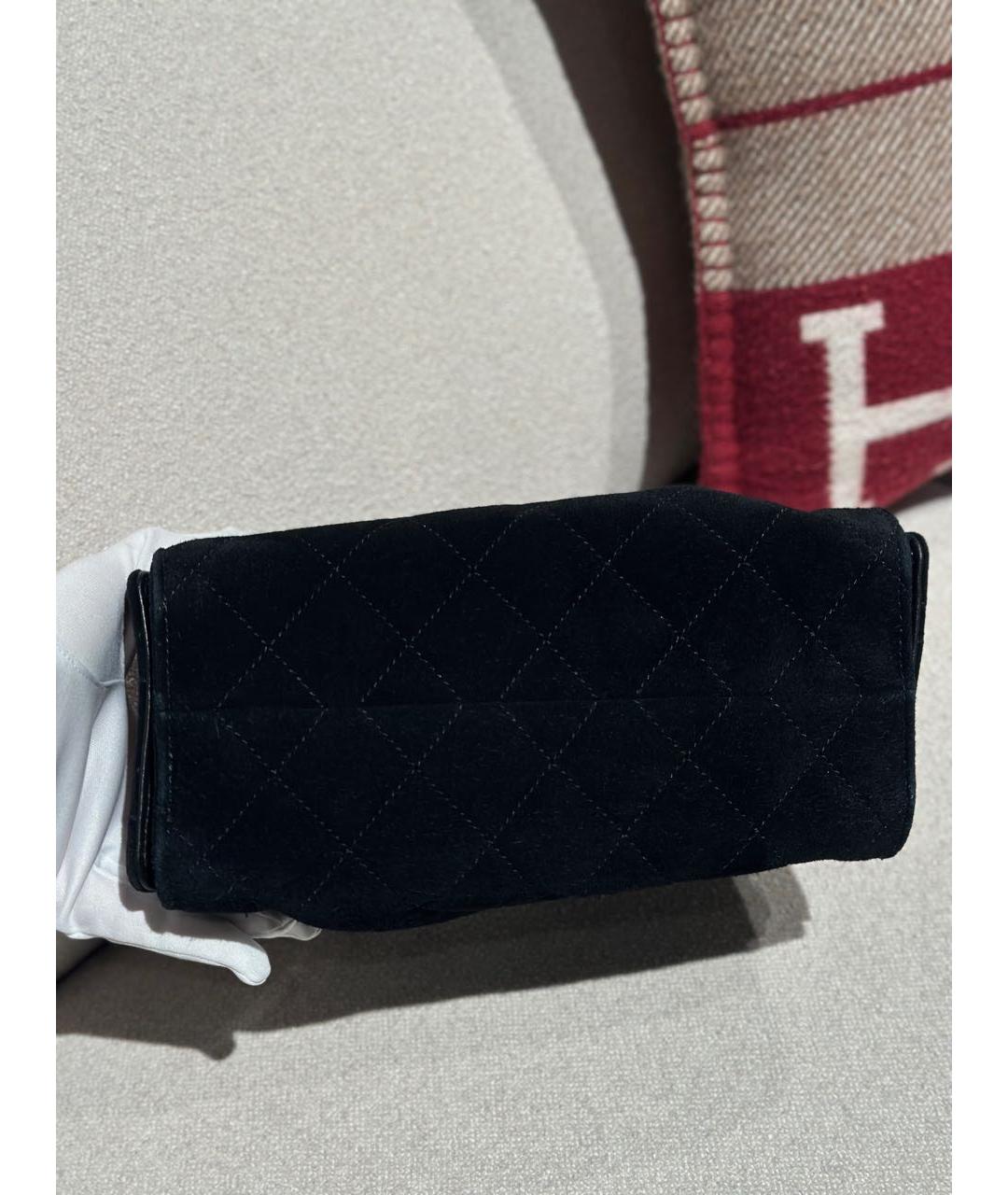 CHANEL Черная замшевая сумка через плечо, фото 6
