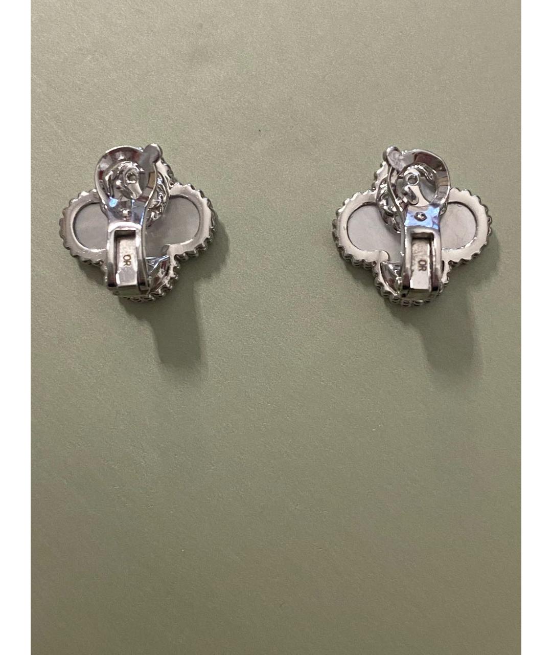 VAN CLEEF & ARPELS Серебряные серьги из белого золота, фото 3