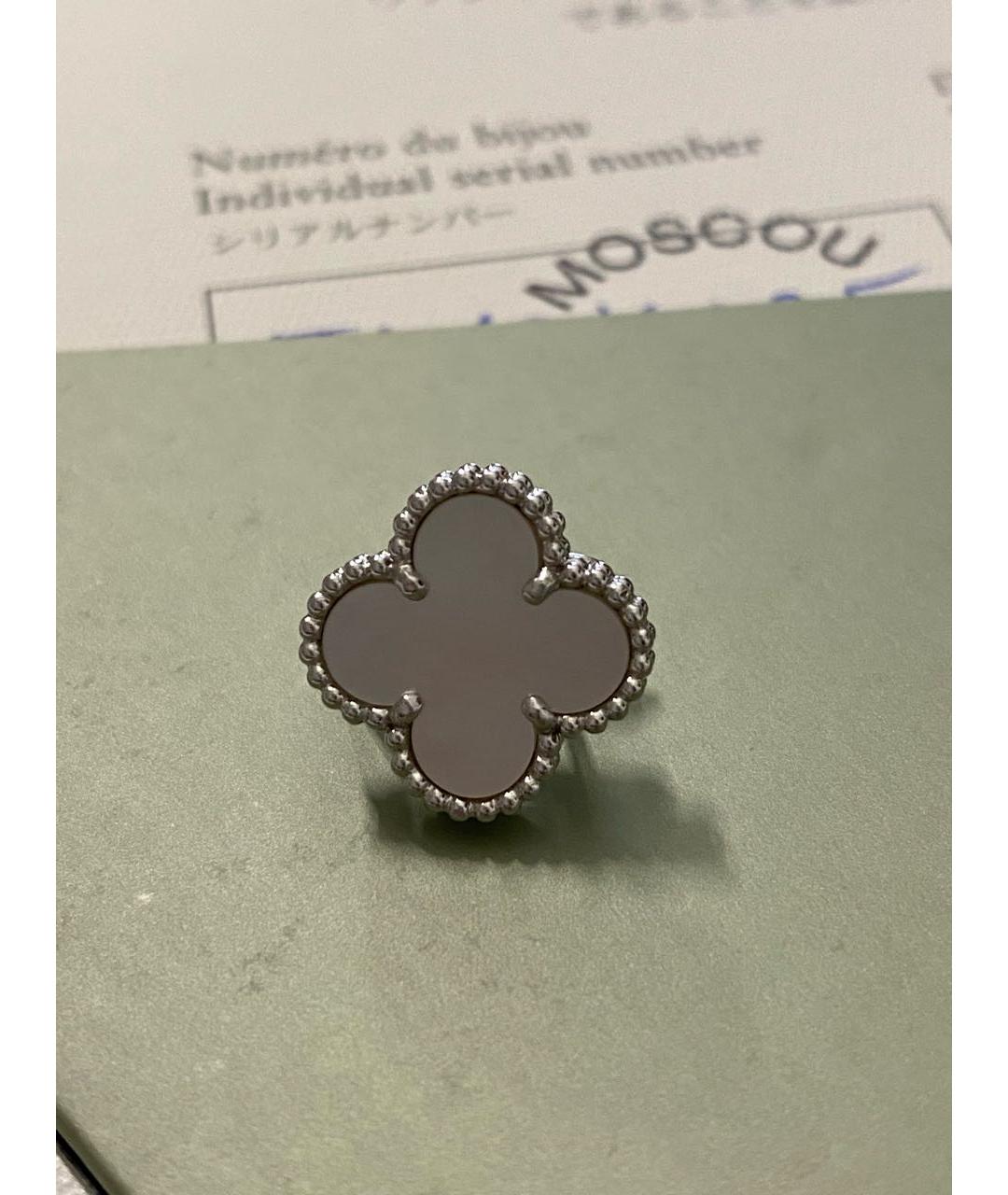 VAN CLEEF & ARPELS Серебряные серьги из белого золота, фото 8