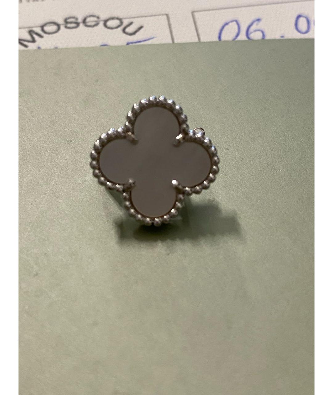 VAN CLEEF & ARPELS Серебряные серьги из белого золота, фото 7