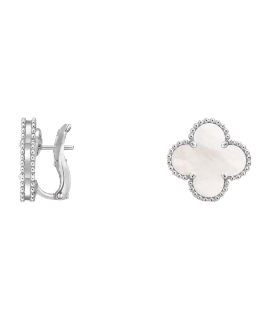 VAN CLEEF & ARPELS Серебряные серьги из белого золота, фото 1