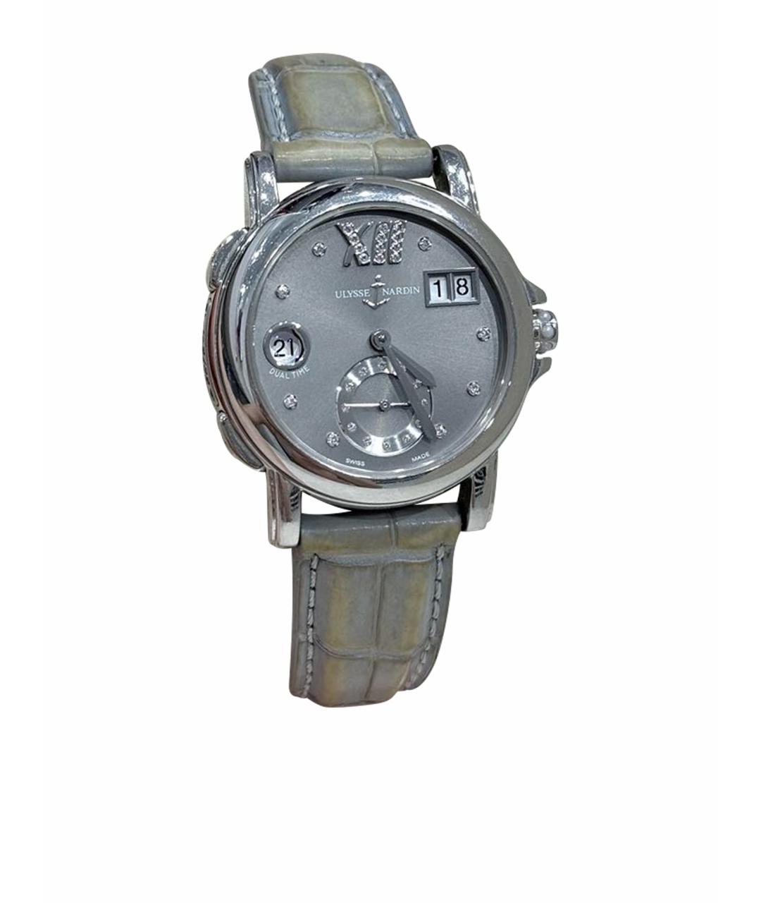 Ulysse Nardin Серые часы из экзотической кожи, фото 1