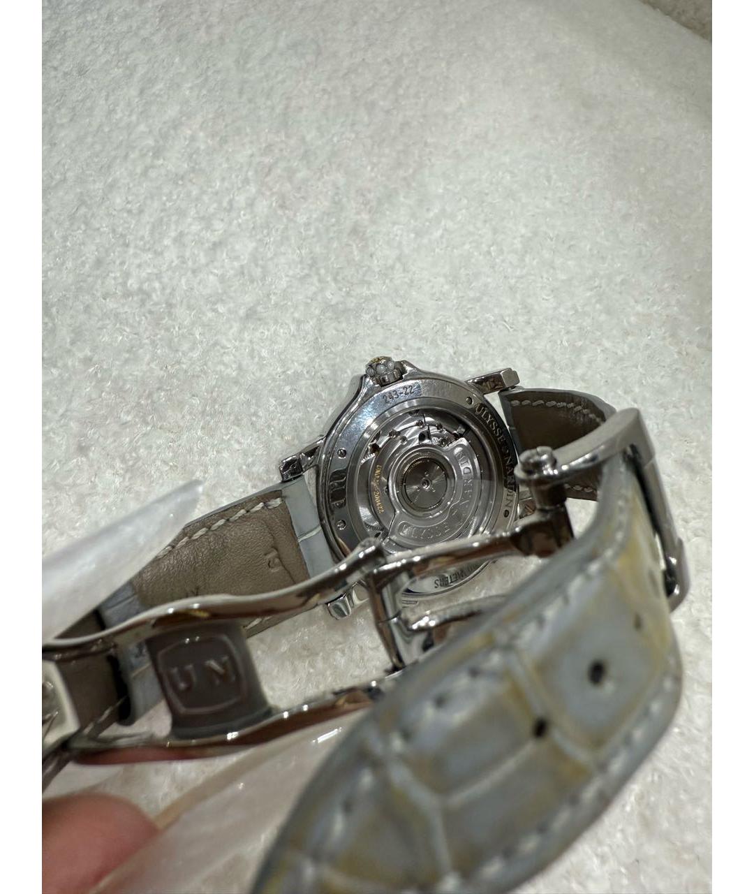 Ulysse Nardin Серые часы из экзотической кожи, фото 6