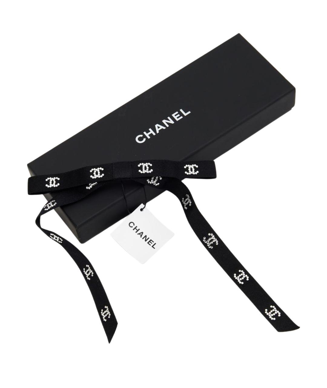 CHANEL Черная заколка, фото 4