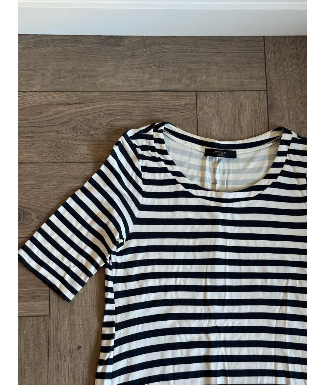 WEEKEND MAX MARA Черное вискозное повседневное платье, фото 3